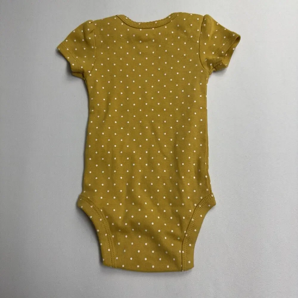 Carter's Baby 'The Original Bodysuit' Short Sleeve Girls Size 3 Month